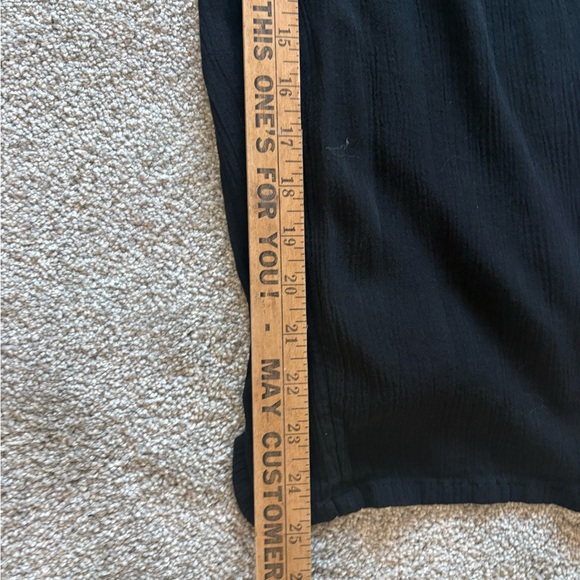 Three Dots Women Elastic Waist Black Pants Flowy Beach Size Large - Picture 8 of 8